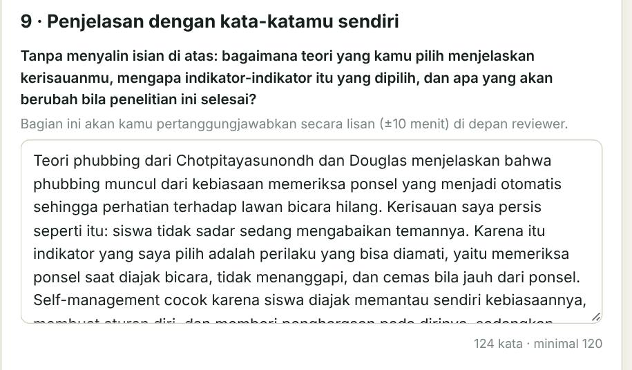 Tangkapan layar pemahaman